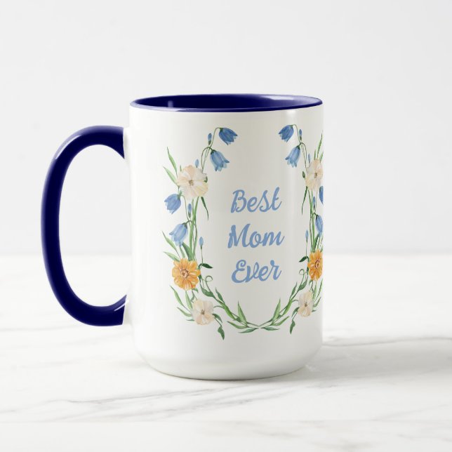 Caneca Personalizar Floral do Dia de as mães (Esquerda)