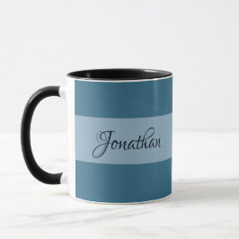 Caneca Personalizar fundo azul de Pastel