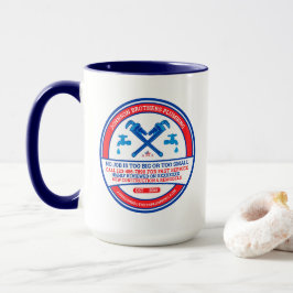 Caneca Personalizar janela de negócios de encanador
