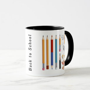 Caneca Personalizar lápis, voltar à escola