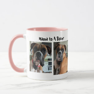 Caneca Personalizar/ Mamãe de um Boxer Fofo 