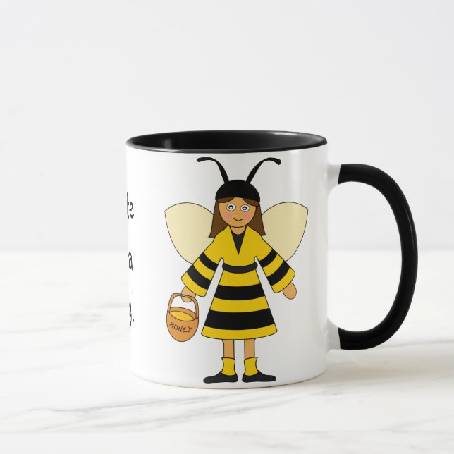 Caneca Personalizar-me — fantasias de abelhas e Ladybug (Direita)