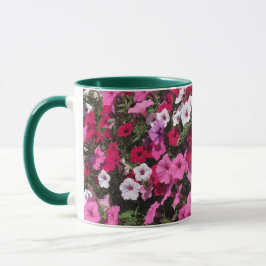 Caneca Personalizar nome e texto Flores de Aniversário Ca