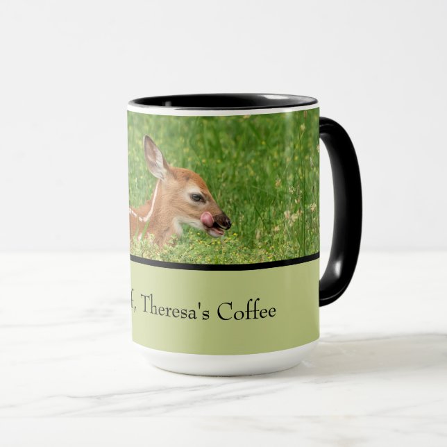 Caneca Personalizar o Fawn (Veado Branco) (Frente Esquerda)