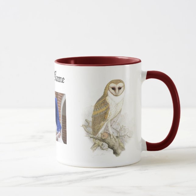 Caneca Personalizar o nome Photo Owl Classic Mug, 11 oz (Direita)