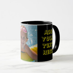 Caneca Personalizar Texto Personalizado Crianças Fotograf