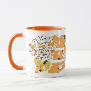 Caneca Personalizável - Gif de Ação de Graças do outono M