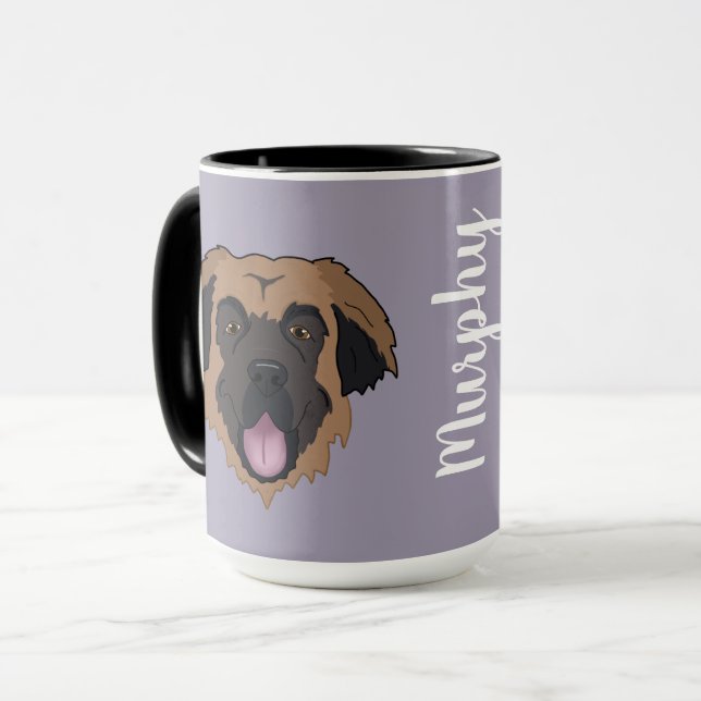 Caneca Personalizável Leonberger (Frente Esquerda)