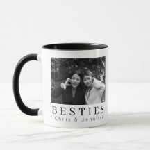 Personalizável Minimalista Moderna Melhores Amigas