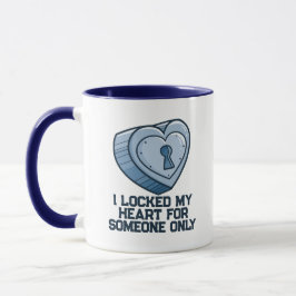 Caneca PersonalizávelEu "! travei meu coração"