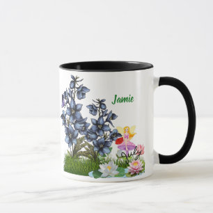Caneca Personalize as Flores e Pedras de Nascimento do Ju