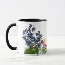 Caneca Personalize as Flores e Pedras de Nascimento do Ju