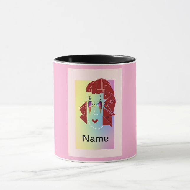Caneca Personalize O Lt Lt Link Glare Divirindo Mug (Centro)