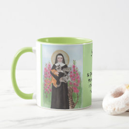 Caneca Personalize o Santo Patron de Gats Gertrude Coffee