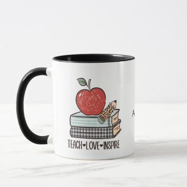 Caneca Personalize Presente Ensinar Amor Inspirar Para Pr (Esquerda)