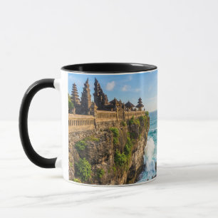 Caneca Personalize Templo Uluwatu Falésias Bali Viagem