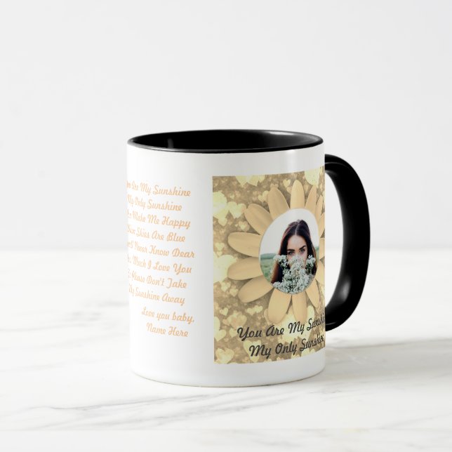 Caneca Personalize Você É Meu Sol Foto Texto (Frente Esquerda)