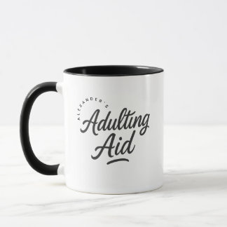 Caneca Personalized Adulting Aid Gift Coffee