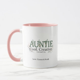 Caneca Personalized Auntie Cool Creative Compelling