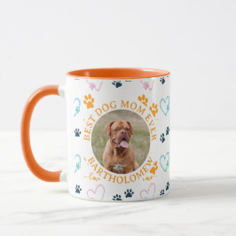 Caneca Personalized BEST DOG MOM EVER Mastif Photo