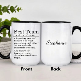 Caneca Personalized Best Team Definition