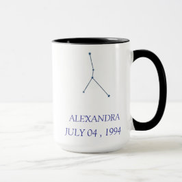 Caneca Personalized Cancer Constellation Mug - Custom Zod