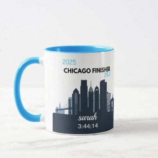 Caneca Personalized Chicago Marathon Gift For Marathoner