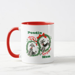 Caneca Personalized Christmas Gift for Poodle Dog Owner