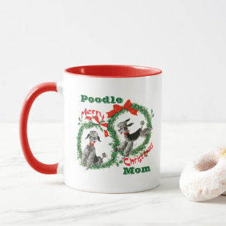 Caneca Personalized Christmas Gift for Poodle Dog Owner