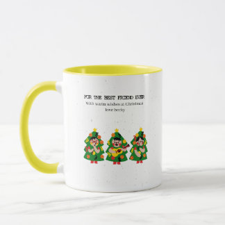 Caneca Personalized Christmas Tree "Best Friend Ever"