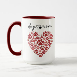 Caneca Personalized Dog Mom – Custom Name Mother’s Day