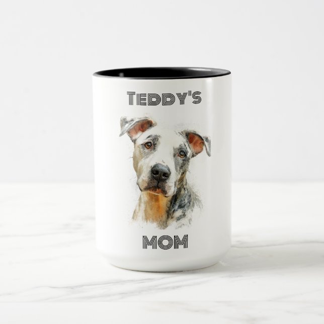 Caneca Personalized Dog Mom Photo Combo Mug | Custom Gift (Centro)