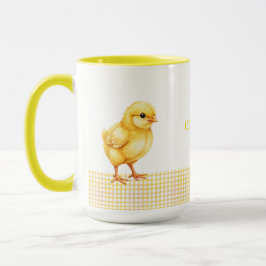 Caneca Personalized Farm Animal Mug – Cute Chick Design