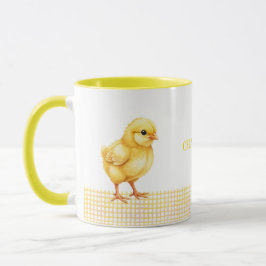 Caneca Personalized Farm Animal Mug – Cute Chick Design