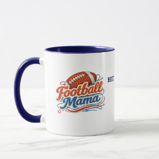 Caneca Personalized Football Mom Mug with Photo