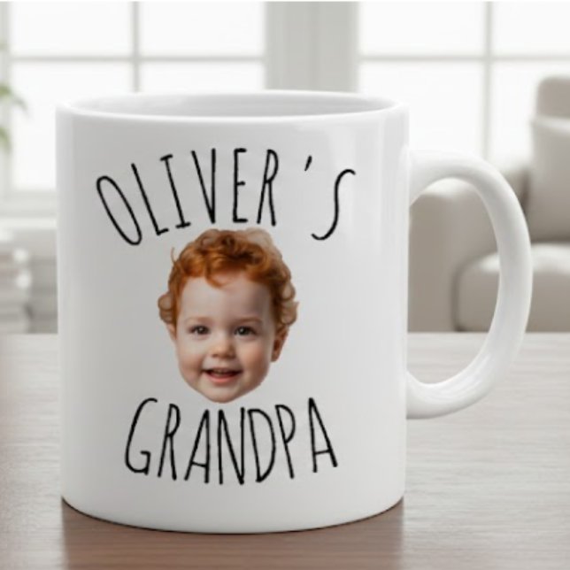 Caneca Personalized Funny Custom Baby Face Photo  (Criador carregado)