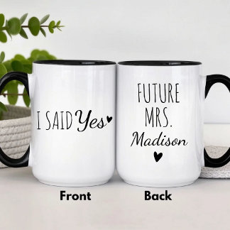 Caneca Personalized Future Mrs Engagement