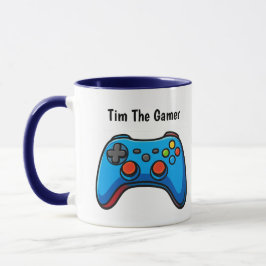 Caneca Personalized Gamer Coffee Mug Custom Name Gift