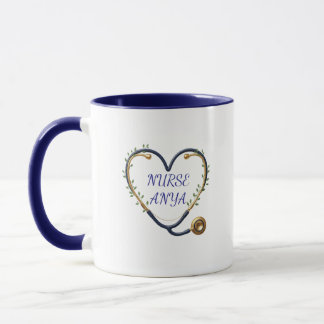 Caneca Personalized Heart Stethoscope Mug