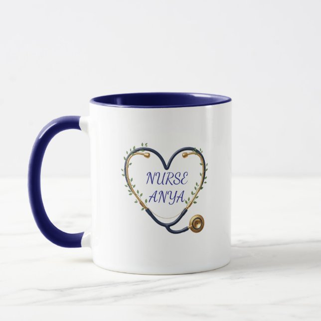 Caneca Personalized Heart Stethoscope Mug (Esquerda)