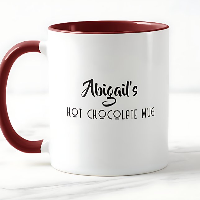 Caneca  Personalized  Hot  Chocolate Mug (Criador carregado)