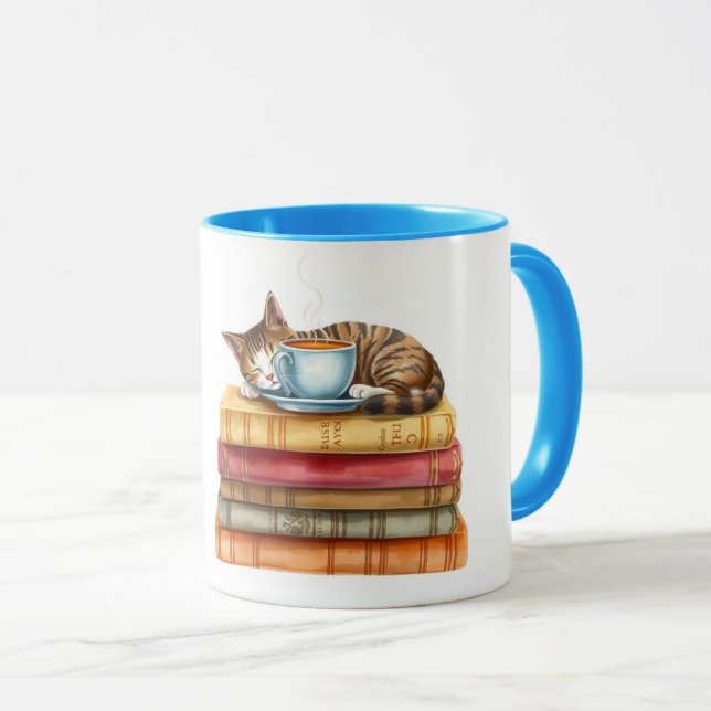 Caneca Personalized Morning Coffee Cat Ritual Cozy (Frente Esquerda)