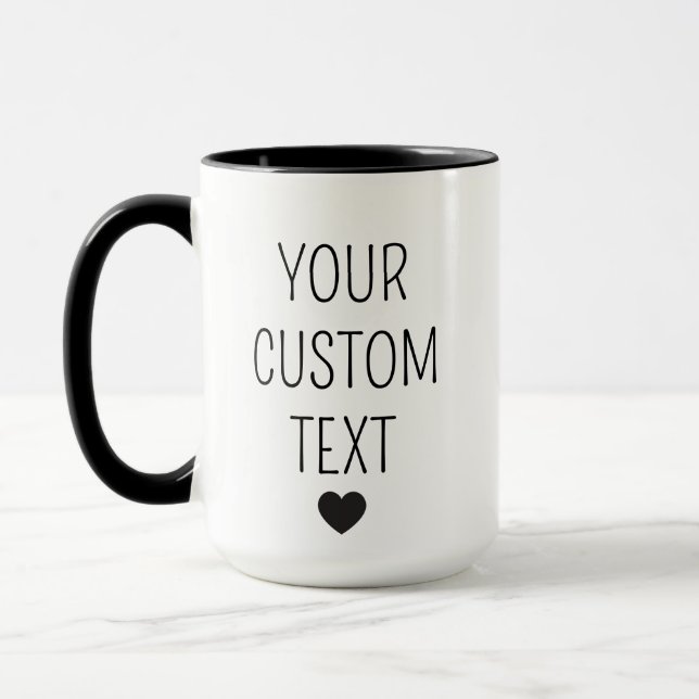 Caneca Personalized Mug, Custom Mug, customizable coffee (Esquerda)