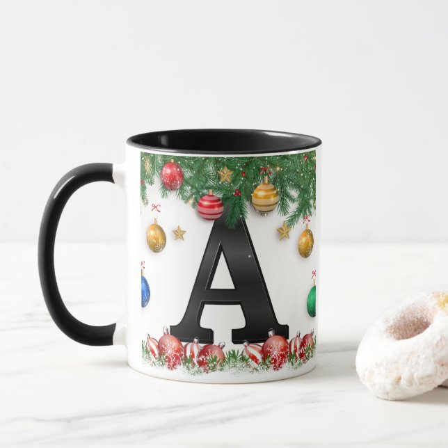 Caneca Personalized Mug with Letter (Com Donut)