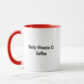Caneca Personalized My Daily Vitamin C Is Coffee Funny co