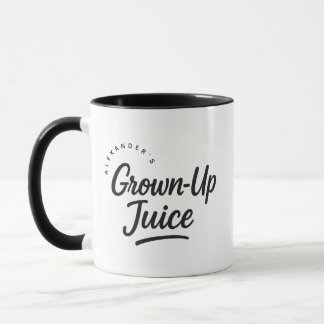 Caneca Personalized Name Grown-Up Juice Gift Coffee