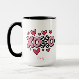 Caneca Personalized name Valentine's day XOXO