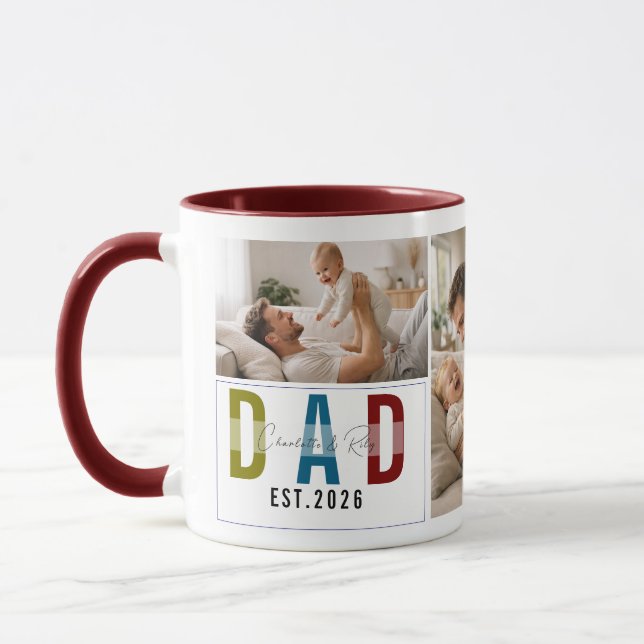 Caneca Personalized Photo Mug – Our First Father’s Day (Esquerda)