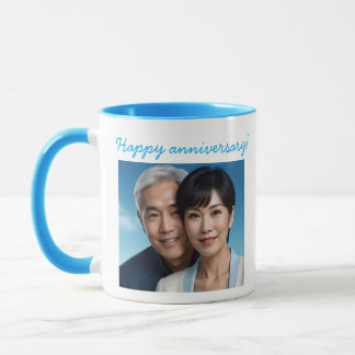 Caneca Personalized Photo Wedding Anniversary Mug
