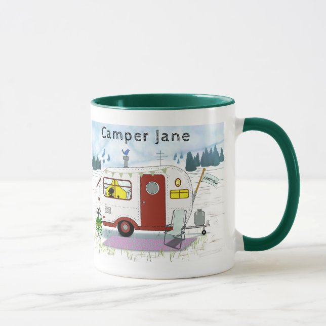 Caneca Personalized Red Trailer  Mug (Direita)